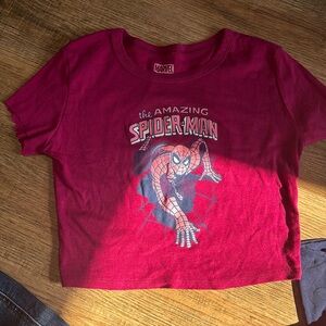 Magenta marvel baby tee